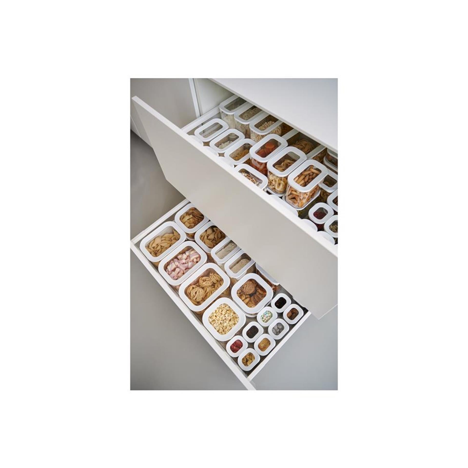 Mepal modula voorraaddoos vierkant 1250ml wit 16x16x8,6cm