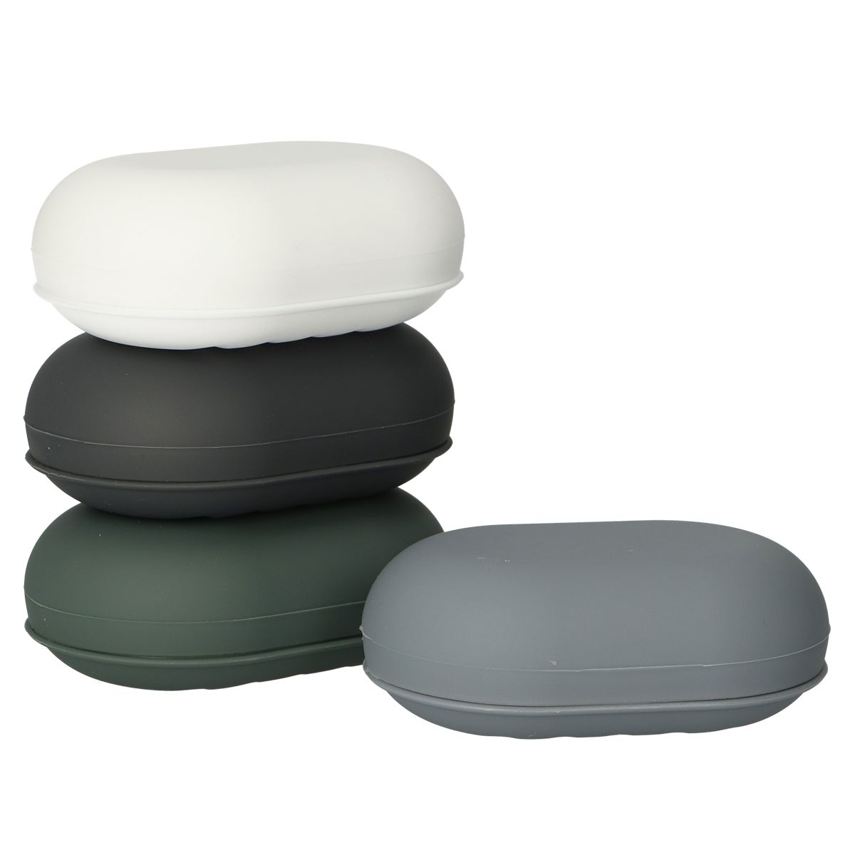 Badplezier zeepdoos soft-touch assorti
