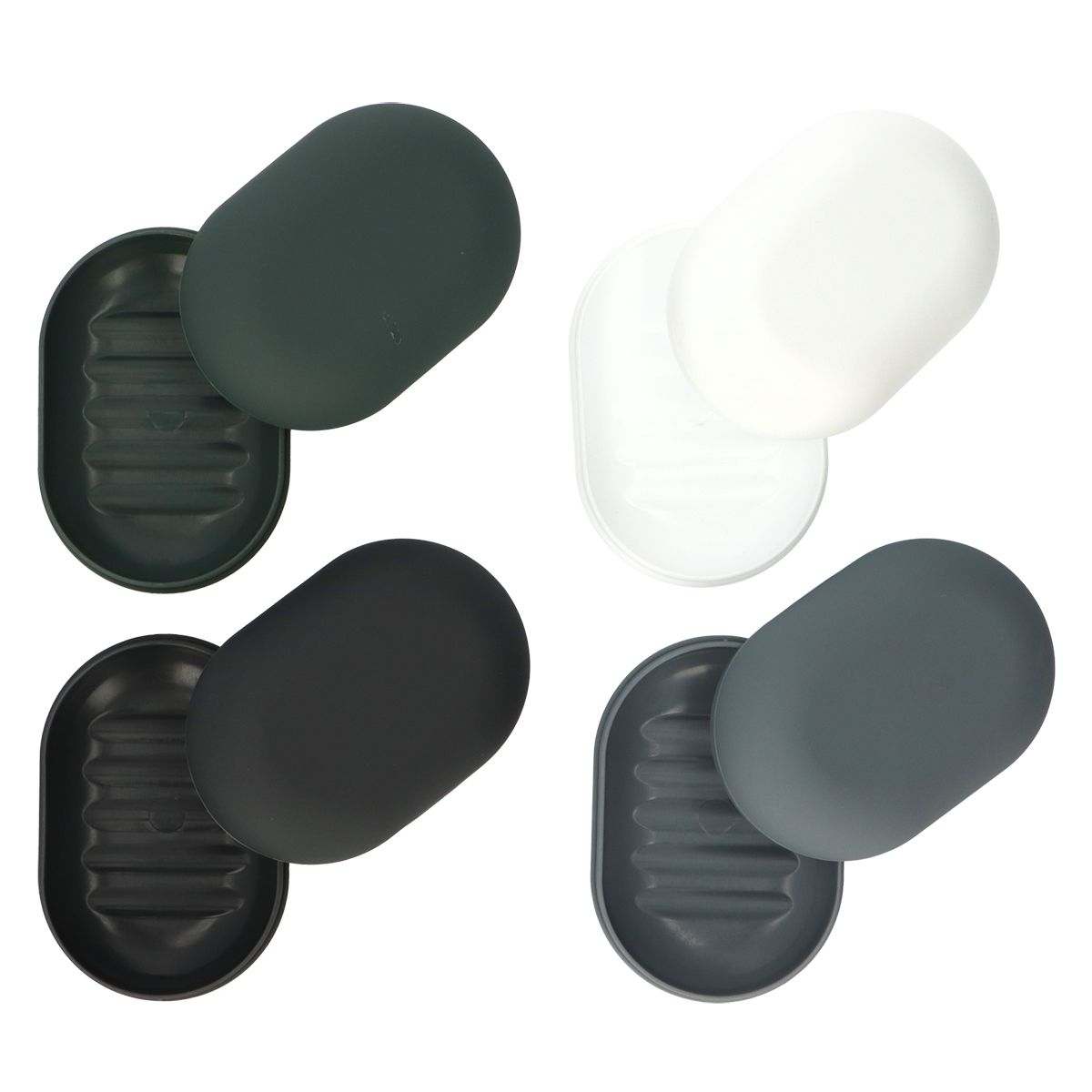 Badplezier zeepdoos soft-touch assorti