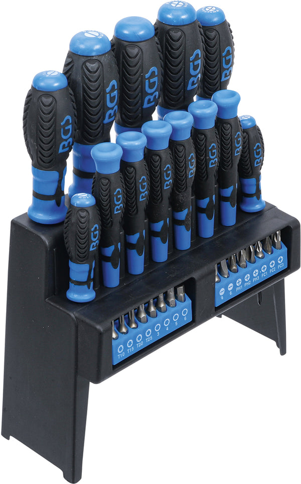 Bgs technic screwdriver set with bits assortment 29 pieces