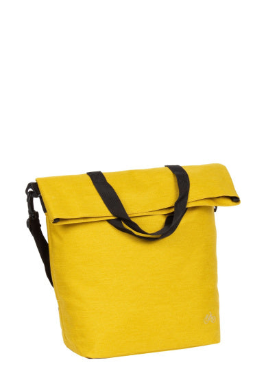 Bike drops shopper fietstas met schouderhengsel nylon 12l geel