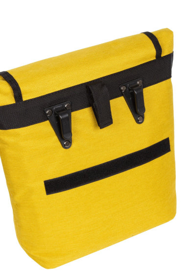 Bike drops shopper fietstas met schouderhengsel nylon 12l geel