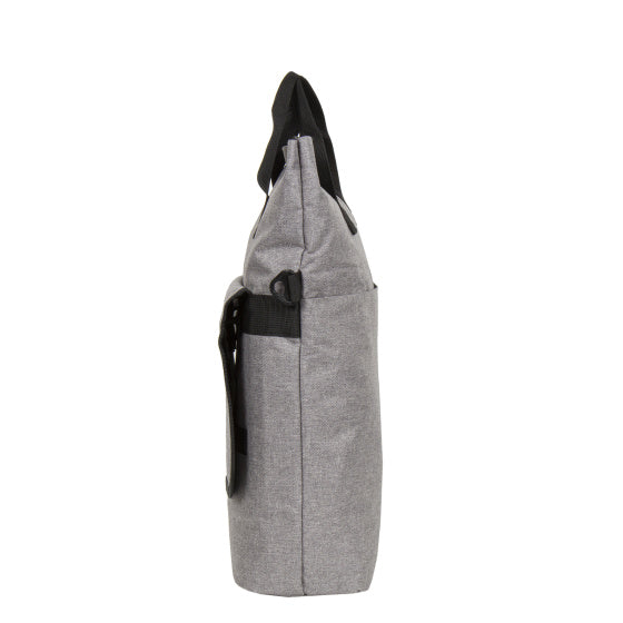 Bikedrops shopper fietstas met schouderhengsel nylon 12l grijs