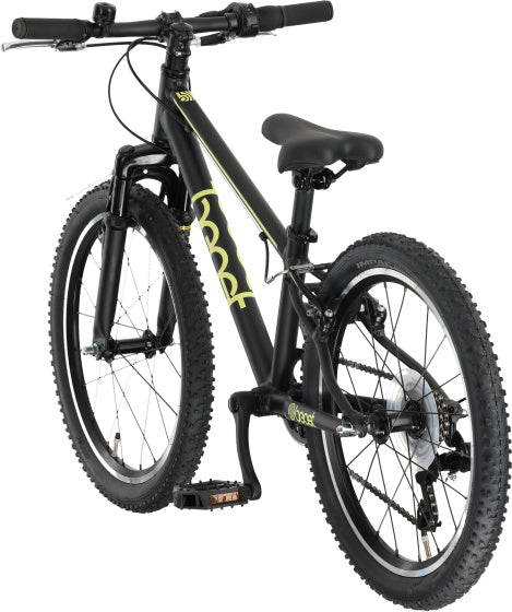Bikefun the beast 20 inch 28 cm jongens 6v v-brakes matzwart geel