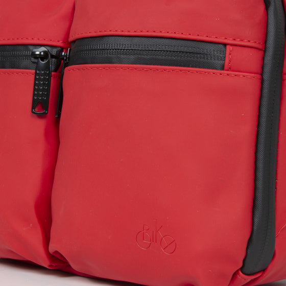 Bike splash waterafstotende stuurtas met schouderhengsel 3l rood
