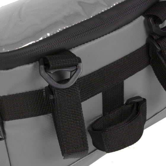 Bike splash waterafstotende stuurtas met schouderhengsel 5l grijs