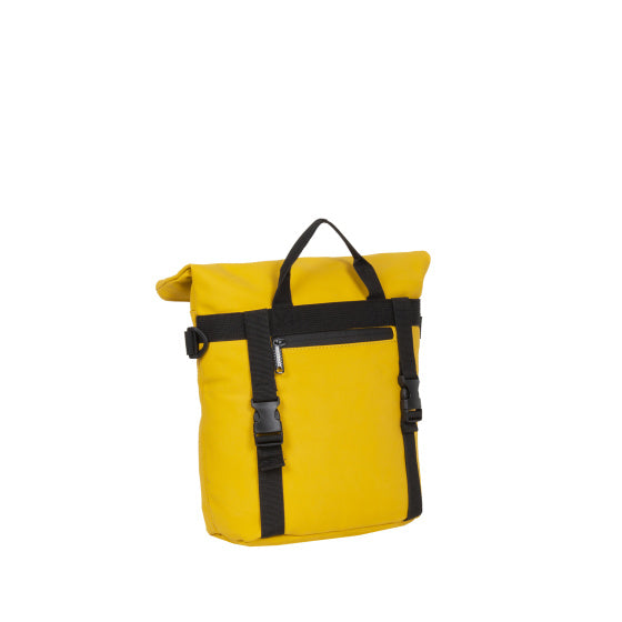 Bike splash waterafstotende stuurtas met schouderhengsel 6l geel