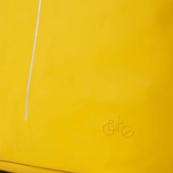 Bike splash waterafstotende stuurtas met schouderhengsel 6l geel