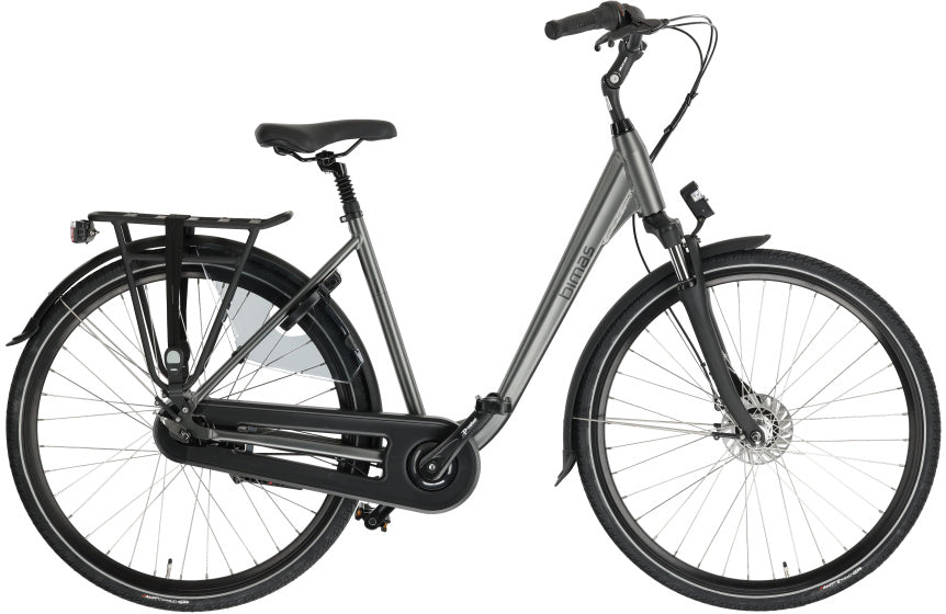 Bimas city 7.3 28 inch 50 cm dames 7v rollerbrake matgrijs