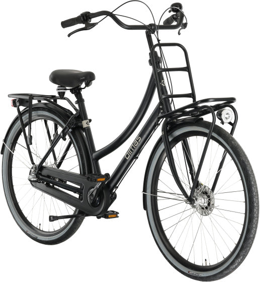 Bimas transporter 3.3 28 inch 50 cm dames 3v rollerbrake matzwart