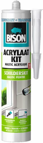 Bison acrylaatkit universeel transparant crt 300ml*12 nlfr - 6304753 - 6304753