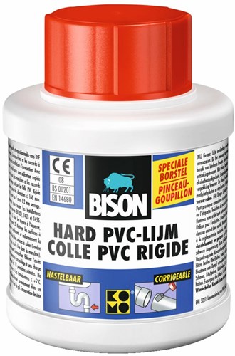 Bison hard pvc lijm bot 250ml*6 nlfr - 1312020 - 1312020