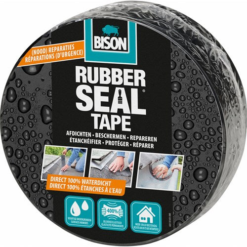 Bison rubber seal tape 7,5cm rol 5m*6 nlfr - 6313100
