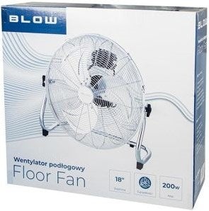 Enzo blow vloerventilator 45cm | 220v | 200w | chroom | 3 luchtstroomsnelheden - 8652538