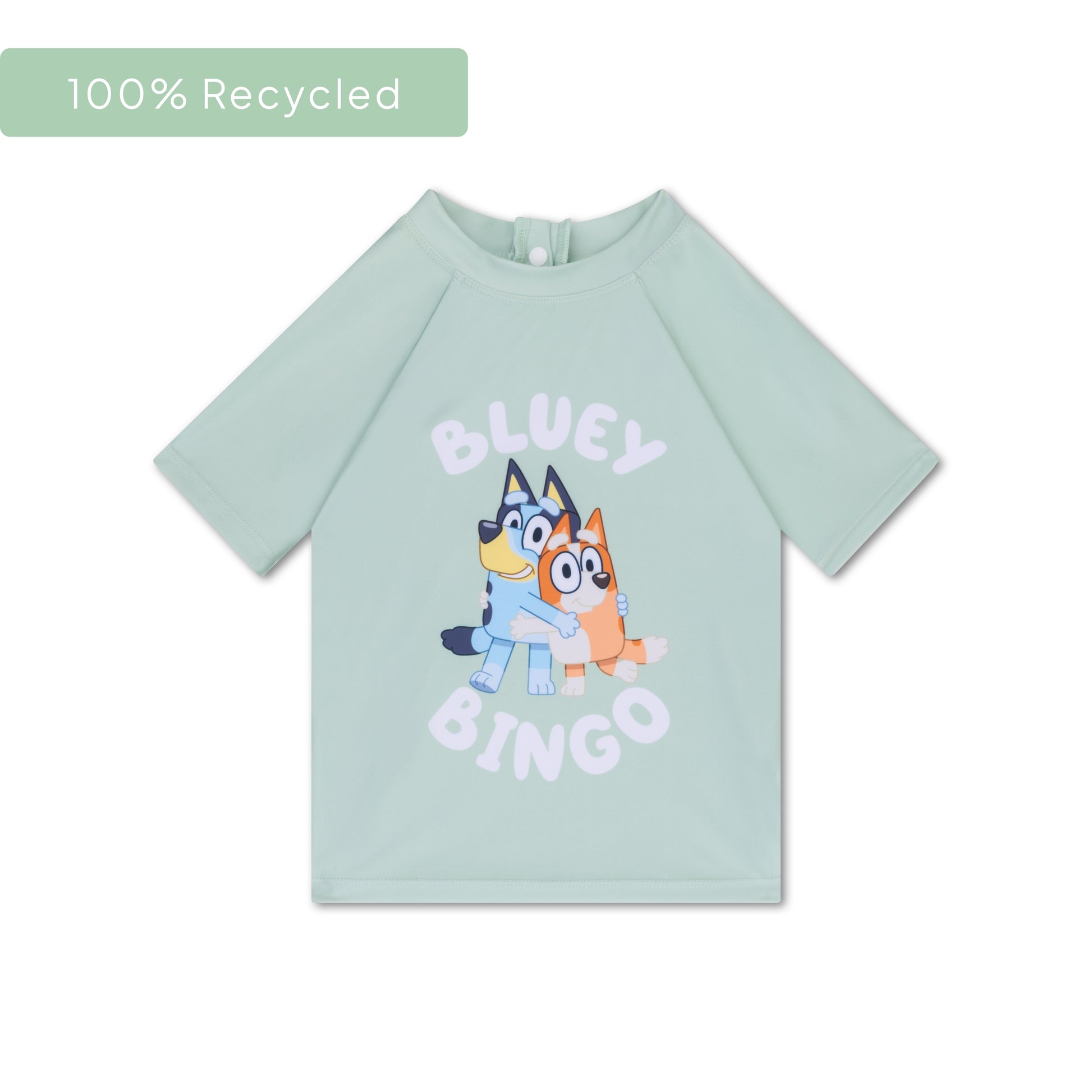 Bluey | groen uv zwemshirt met korte mouwen
