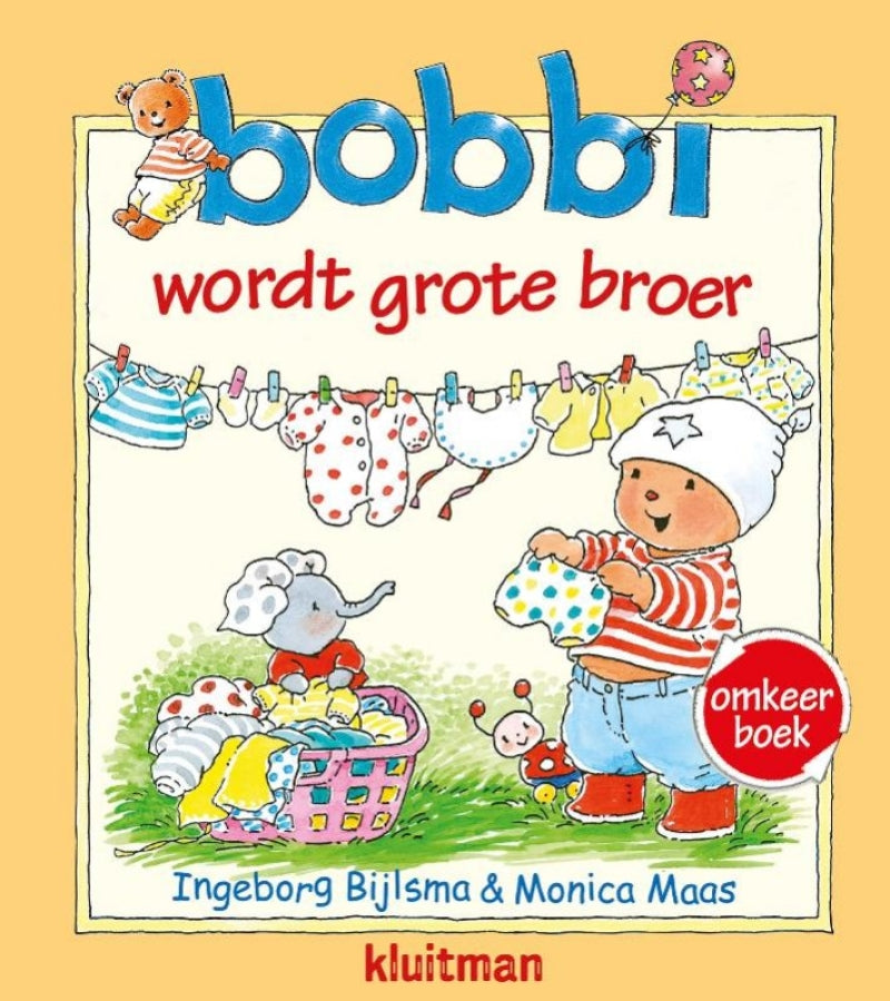 Uitgeverij kluitman bobbi omkeerboek - wordt grote broer en de baby