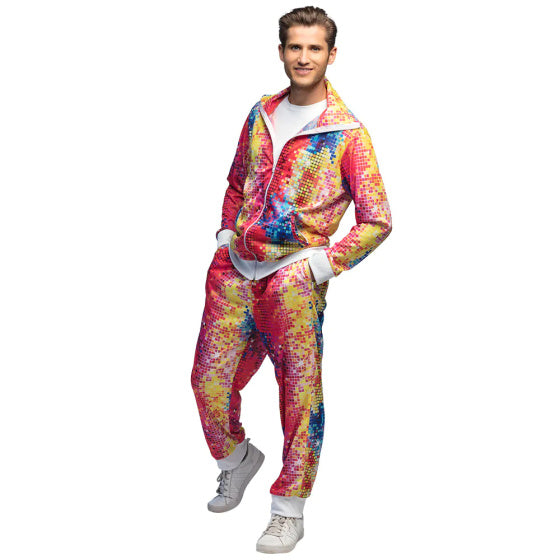 Disco Dude Trainingspak Heren Multicolor maat 54 56