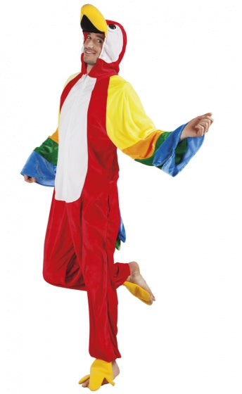 Papegaai Volwassenenkostuum Pluche maat M