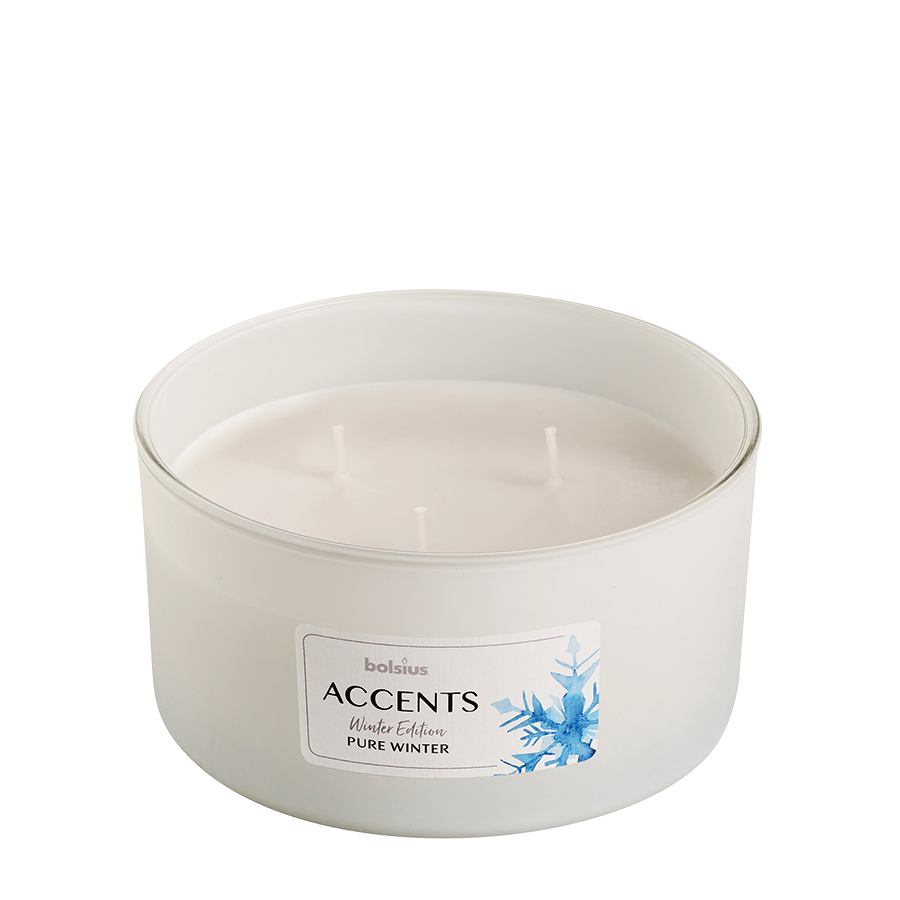 Bolsius geurglas accents multi lont pure winter 75 137mm
