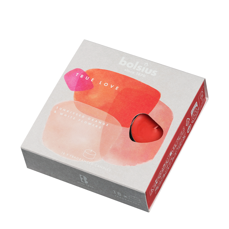 Bolsius true love geur-waxinelichtjes 18 stuks