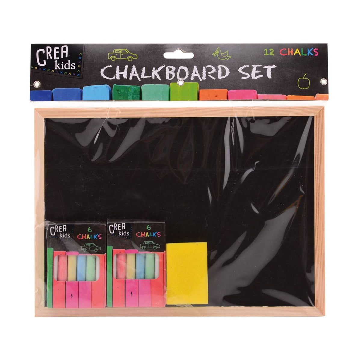 Bongers toys crea kids chalkboard 29x21 cm with acc