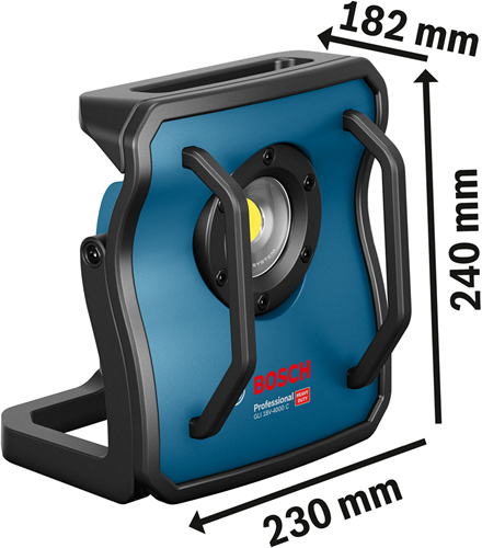 Bosch blauw gli 18v-4000 c | 18v li-ion | accu lamp | 4000 lumen | zonder accu's en lader - 0601446800