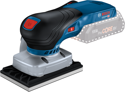 Bosch blauw bosch professional gss 18v-13 accu - vlakschuurmachine - basic body + accessoires in l-boxx - 06019l0101