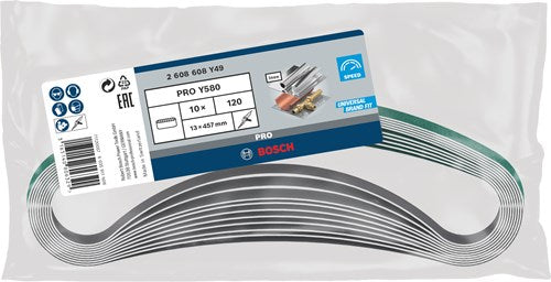 Bosch accessoires 10 banden 13x457 y580, best for inox , 120 - 2608608y49