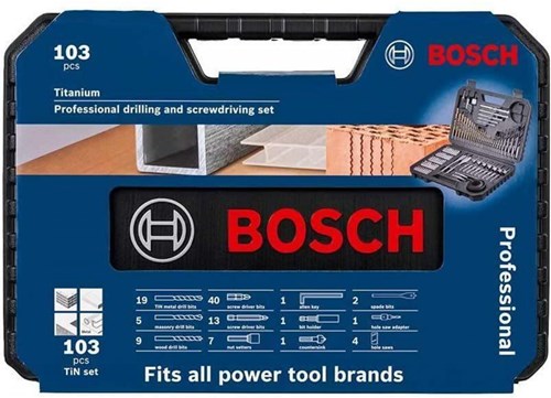 Bosch accessoires 103-delige bit- en borenset - 2608594070