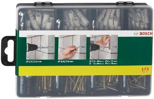 Bosch accessoires 173-delige bevestigingsset - 2607019511