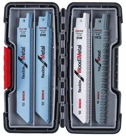 Bosch accessoires 20-delige set reciprozaagbladen hout metaal in toughbox - 2607010902