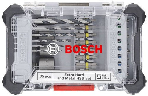 Bosch accessoires 35-delige set boor en schroefbit mixed for metal (displayvariant) - 2607017726