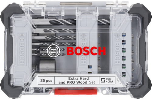 Bosch accessoires 35-delige set boor en schroefbit mixed for wood (displayvariant) - 2607017725