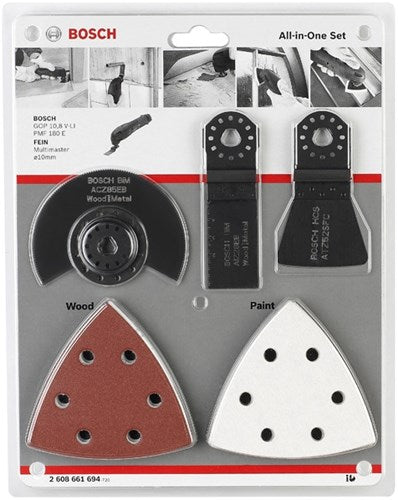 Bosch accessoires accessoireset 1 hout metaal | 2608661694