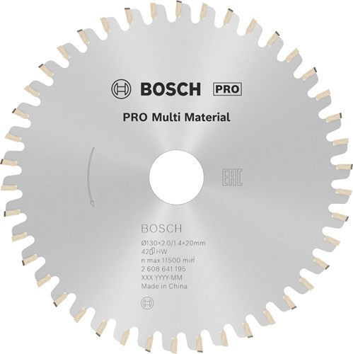 Bosch accessoires cirkelzaagblad multi material 130 x 20 16 x 2,0 mm, 42 1st - 2608641195