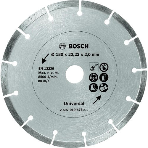 Bosch accessoires diamantdoorslijpschijf voor bouwmaterialen, 180 mm ø - 2607019476