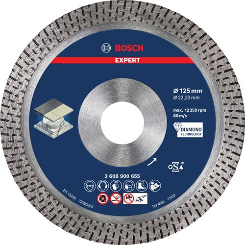Bosch accessoires expert hardceramic diamantdoorslijpschijf 125 x 22 |23 x 1 |4 x 10 mm - 2608900655