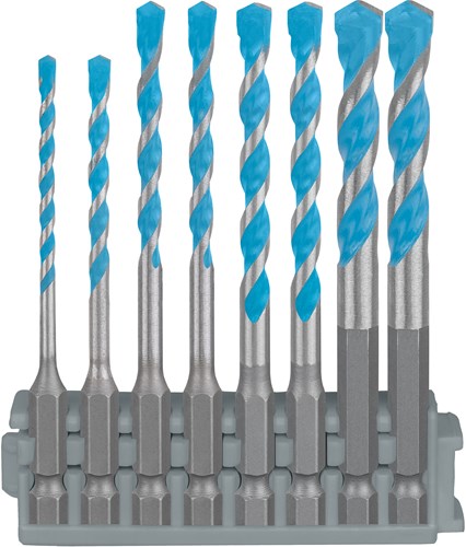 Bosch accessoires expert hex-9 multi construction pick click set 3 - 8 mm - 2608901455