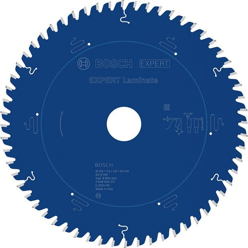 Bosch accessoires expert laminate cirkelzaagblad | 216 x 2,5 1,8 x 30 mm | t60 - 2608902212