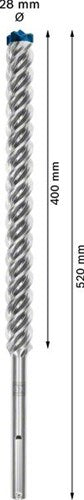 Bosch accessoires expert sds max-8x hamerboor 28 x 400 x 520 mm - 1 stuk(s) - 2608900248