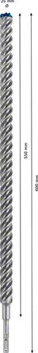 Bosch accessoires expert sds plus-7x hamerboor 25 x 550 x 600 mm - 1 stuk(s) - 2608900152