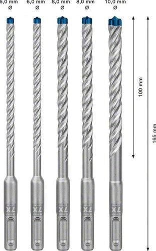 Bosch accessoires bosch expert sds plus-7x hamerboorset 6 6 8 8 10 mm 5-delig