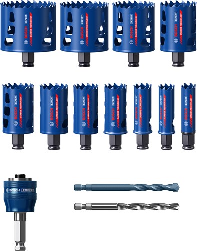 Bosch accessoires bosch expert tough material gatenzaag - 14- delige set