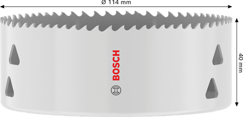 Bosch accessoires gatzaag met schroefdraad voor meerdere materialen | 114 x 40 mm - 2608594606