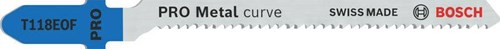 Bosch accessoires pro metal curve t118eof decoupeerzaagblad | 83 mm | 2-delig - 2608655099