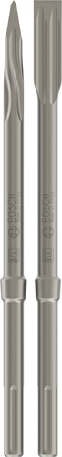 Bosch accessoires professionele sds-max beitelset | 2x rtec puntbeitel + 2x rtec platbeitel - 2607017368