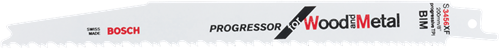 Bosch accessoires reciprozaagblad s 3456 xf progressor for wood and metal 25st - 2608657938
