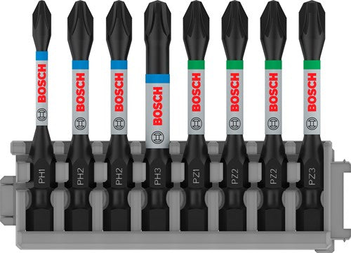 Bosch accessoires schroefbit impact control ph1-ph3 pz2-pz3 50 mm 8x - 2608522328