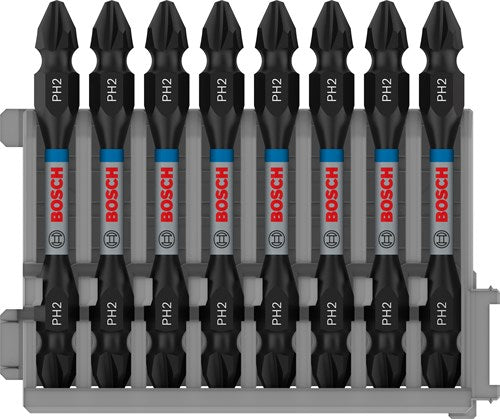 Bosch accessoires impact dubbel bit 65mm, 8xph2