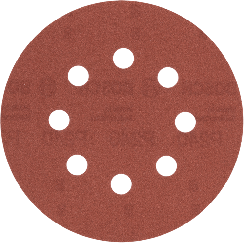 Bosch accessoires schuurblad ø125mm | g240 | wp | 8 gaten | velc | 5 stuks - 2609256a27